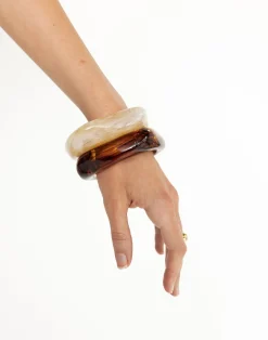 Tamiya Bracelet (Brown Tort)*CHARCOAL Clearance
