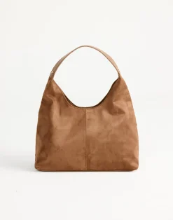 Tammy Shoulder Bag (Dark Tan Suede) - By*Billini Best