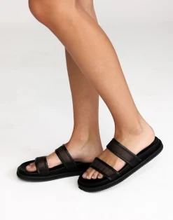 Tamre Slides (Black Mesh) - By*Billini Discount