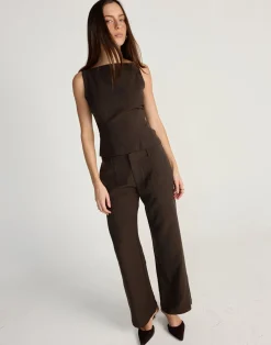 Tanner Top (Chocolate)*CHARCOAL CLOTHING Clearance