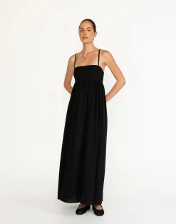 Tarsha Maxi Dress (Black)*CHARCOAL Sale