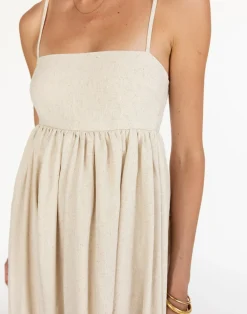 Tarsha Maxi Dress (Oat)*CHARCOAL Clearance