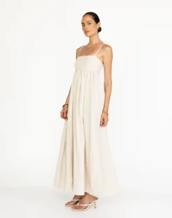 Tarsha Maxi Dress (Oat)*CHARCOAL Clearance