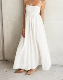 Tarsha Maxi Dress (Off White)*CHARCOAL Outlet