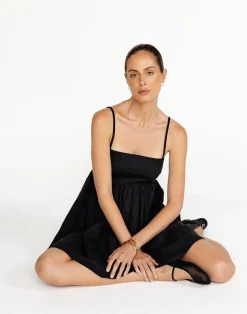 Tarsha Mini Dress (Black)*CHARCOAL Fashion