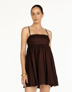 Tarsha Mini Dress (Chocolate)*CHARCOAL Sale