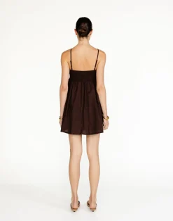 Tarsha Mini Dress (Chocolate)*CHARCOAL Sale