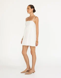 Tarsha Mini Dress (Off White)*CHARCOAL Fashion