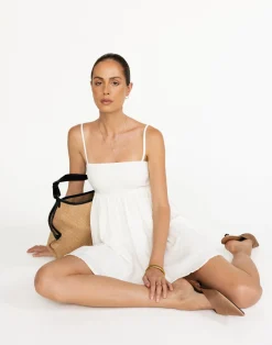 Tarsha Mini Dress (Off White)*CHARCOAL Fashion