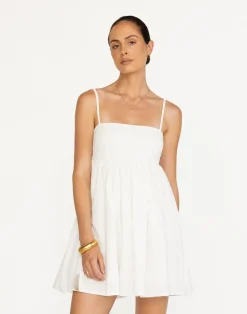 Tarsha Mini Dress (Off White)*CHARCOAL Fashion