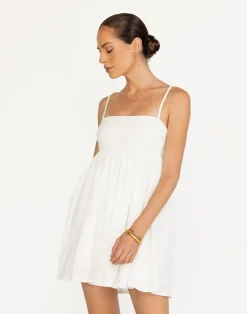 Tarsha Mini Dress (Off White)*CHARCOAL Fashion