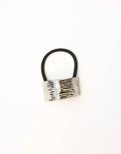 Tasha Hair Tie (Silver)*CHARCOAL Best