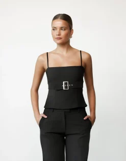 Terese Top (Black)*CHARCOAL Clearance