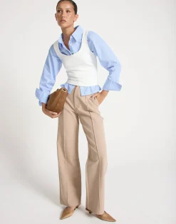 Teri Long Sleeve Shirt (Blue/ White Stripe)*CHARCOAL CLOTHING Hot