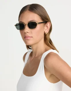 The Blake Sunglasses (Gold Dark Olive) - By Banb*Billini Fashion