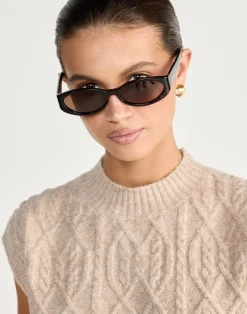 The Kasia Sunglasses (Havana Tort - Walnut)  - By Banb*BANBE Outlet