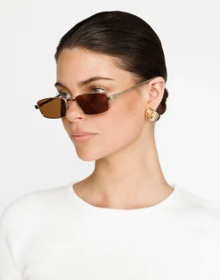 The Monroe Sunglasses (Gold-Brown) - By Banb*Billini Fashion