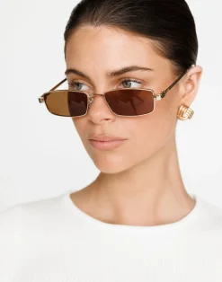 The Monroe Sunglasses (Gold-Brown) - By Banb*Billini Fashion