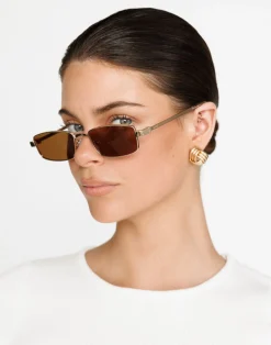 The Monroe Sunglasses (Gold-Brown) - By Banb*Billini Fashion