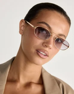 The Winnie Sunglasses (Gold-Smoke Fade)  - By Banb*BANBE Outlet