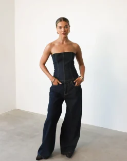 Toni Denim Corset (Indigo)*CHARCOAL Hot