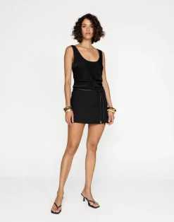 Tonya Mini Skirt (Black)*CHARCOAL Clearance
