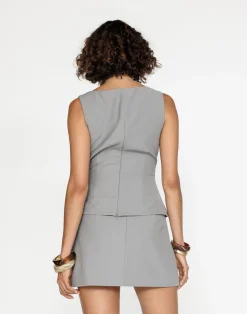 Tonya Mini Skirt (Cloudy)*CHARCOAL Outlet