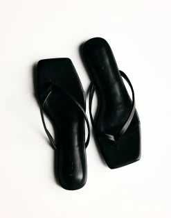 Tove Thongs (Black) - By*Billini New