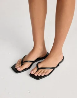 Tove Thongs (Black) - By*Billini New
