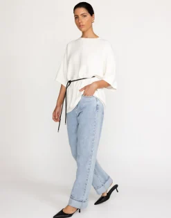 Tricia Top (White)*CHARCOAL New
