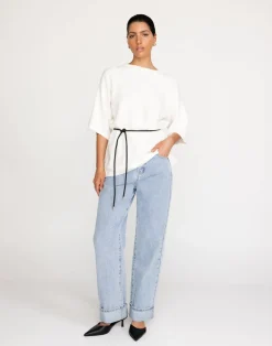 Tricia Top (White)*CHARCOAL New