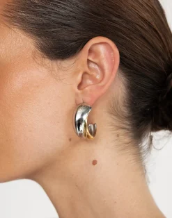 Trina Earrings (Gold/Silver)*CHARCOAL Hot