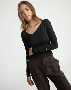 Twyla Long Sleeve Top (Black)*CHARCOAL CLOTHING New