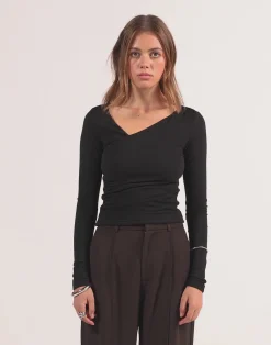 Twyla Long Sleeve Top (Black)*CHARCOAL CLOTHING New