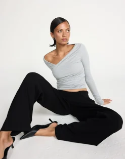 Twyla Long Sleeve Top (Grey Marle)*CHARCOAL CLOTHING Hot