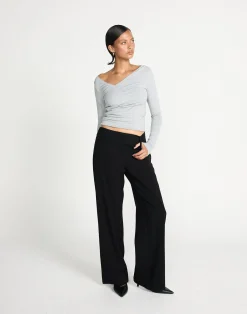 Twyla Long Sleeve Top (Grey Marle)*CHARCOAL CLOTHING Hot
