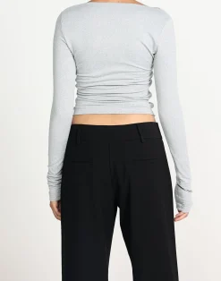 Twyla Long Sleeve Top (Grey Marle)*CHARCOAL CLOTHING Hot