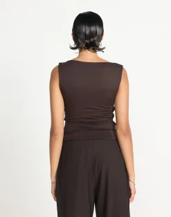 Twyla Top (Chocolate)*CHARCOAL CLOTHING Clearance