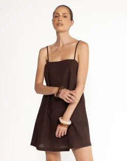Valerie Mini Dress (Chocolate)*CHARCOAL Fashion