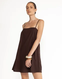 Valerie Mini Dress (Chocolate)*CHARCOAL Fashion