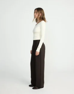 Vandelia Pants - Petite (Chocolate)*CHARCOAL CLOTHING Online