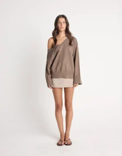 Venezio Jumper (Brown Marle)*CHARCOAL Fashion