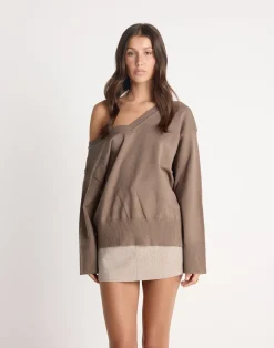 Venezio Jumper (Brown Marle)*CHARCOAL Fashion