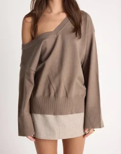 Venezio Jumper (Brown Marle)*CHARCOAL Fashion