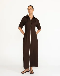 Vero Maxi Dress (Chocolate)*CHARCOAL Hot