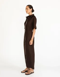 Vero Maxi Dress (Chocolate)*CHARCOAL Hot