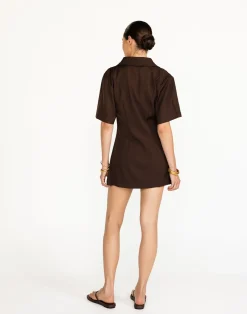 Vero Mini Dress (Chocolate)*CHARCOAL Sale