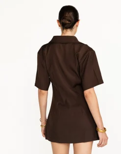 Vero Mini Dress (Chocolate)*CHARCOAL Sale
