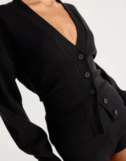 Vespera Cardigan (Black)*CHARCOAL CLOTHING Fashion