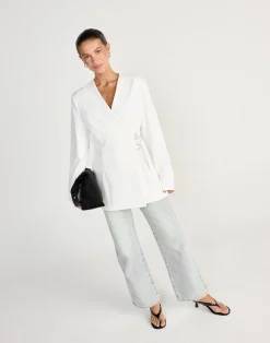 Vianne Blazer (White)*CHARCOAL CLOTHING New